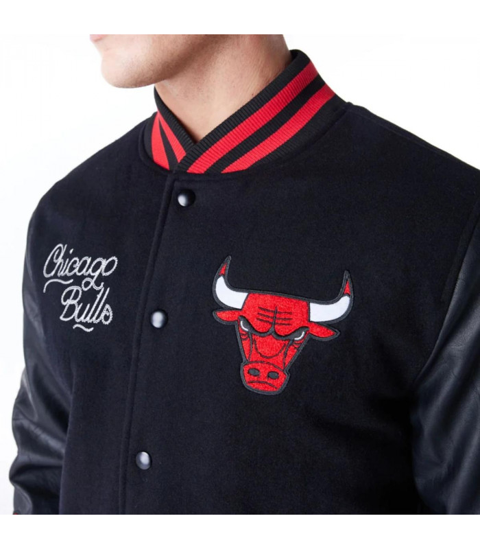 Chaquetas Chicago Bulls NBA Wordmark Negro
