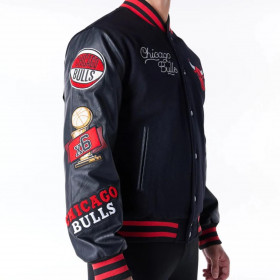 Chaquetas Chicago Bulls NBA Wordmark Negro