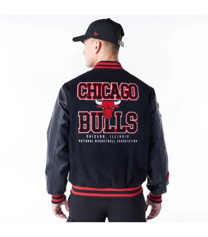 Chaquetas Chicago Bulls NBA Wordmark Negro