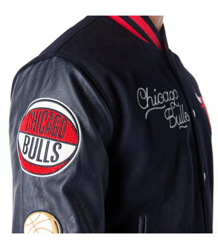 Chaquetas Chicago Bulls NBA Wordmark Negro