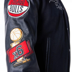 Chaquetas Chicago Bulls NBA Wordmark Negro
