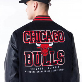 Chaquetas Chicago Bulls NBA Wordmark Negro