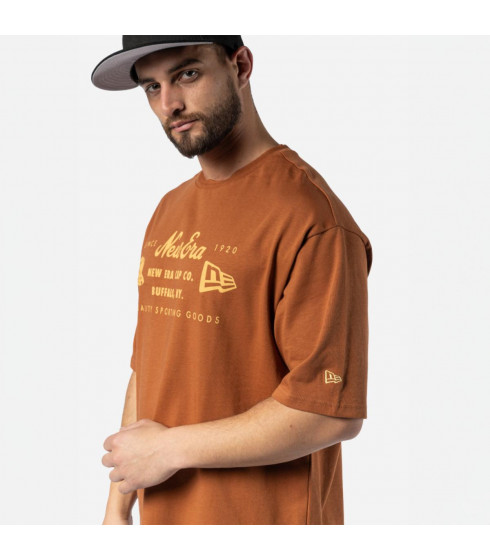 Polera New Era  Heritage Med Brown