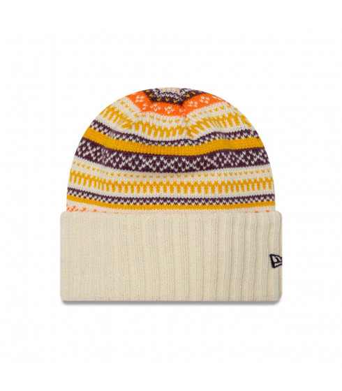 Beanie New Era Fairisle Beanie Light Beige Woman