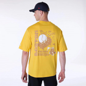 Polera Boston Red Sox MLB Food Graphic Med Yellow