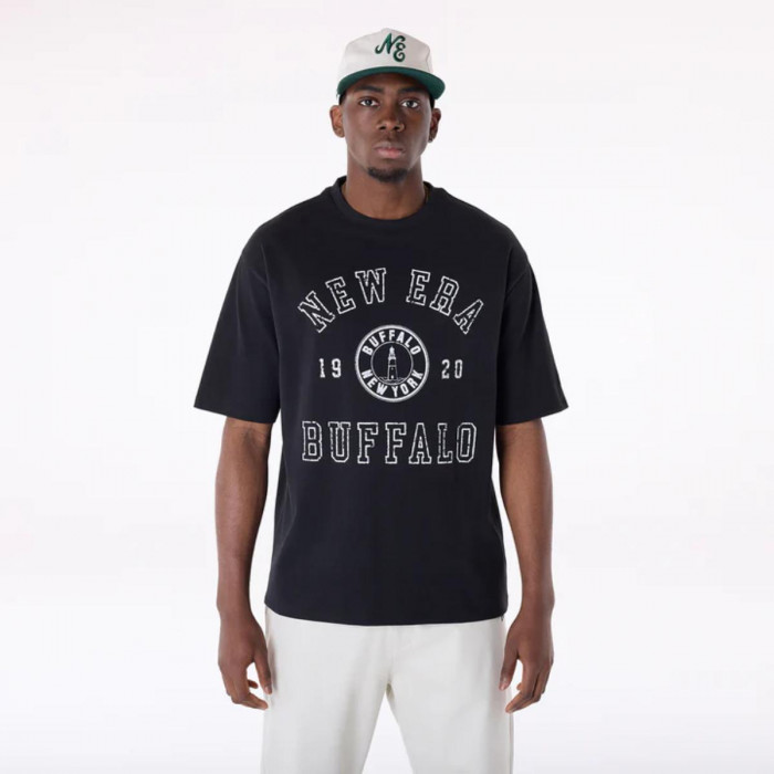 Polera  New Era Buffalo Graphic Negro