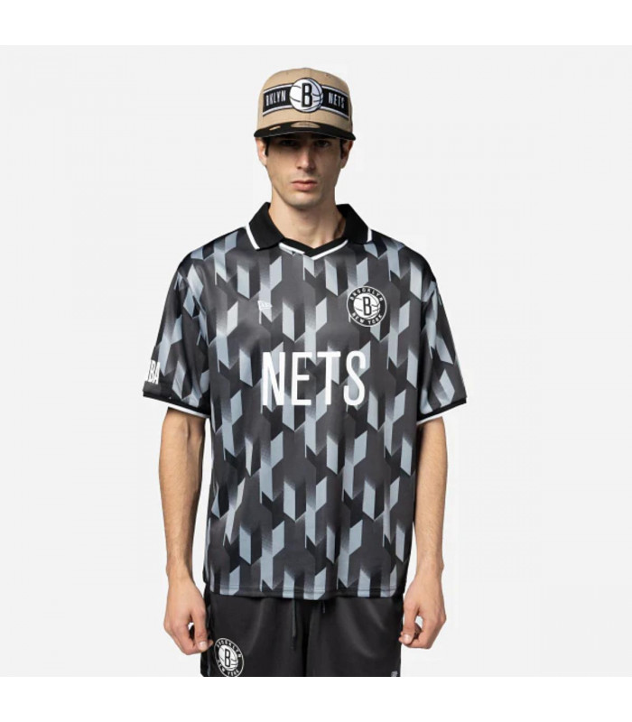 Polera Brooklyn Nets NBA Soccer Pack Gris