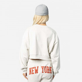 Polerón New Era New York City Gris Pastel Woman