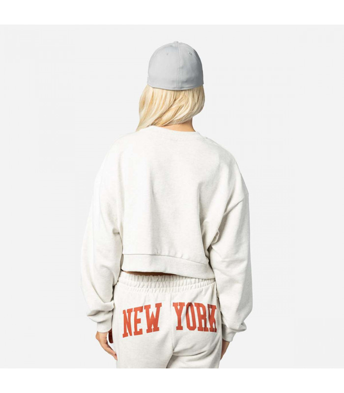 Polerón New Era New York City Gris Pastel Woman