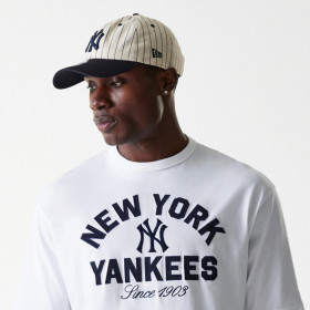 Polera New York Yankees MLB Comfort Heritage Blanco