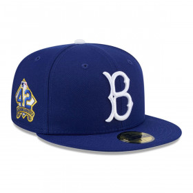 Gorra 59Fifty Los Brooklyn Dodgers MLB Jackie Robinson Azul