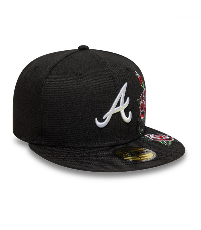 Gorra 59Fifty Atlanta Braves MLB Roses Black