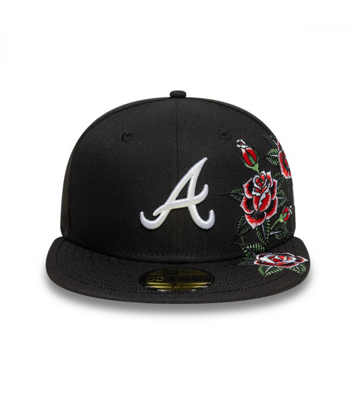 Gorra 59Fifty Atlanta Braves MLB Roses Black