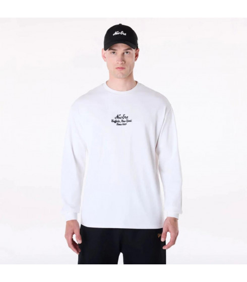 Polera  New Era Floral Graphic New York Blanco