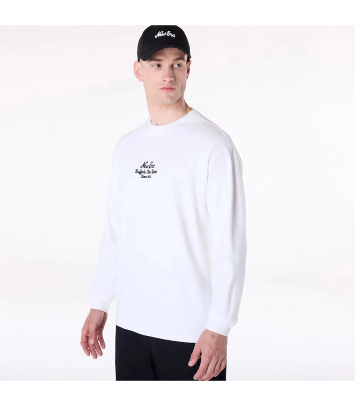 Polera  New Era Floral Graphic New York Blanco