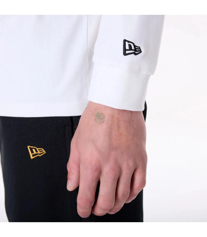 Polera  New Era Floral Graphic New York Blanco