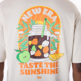 Polera Drink Graphic  Summer Graphic Beige