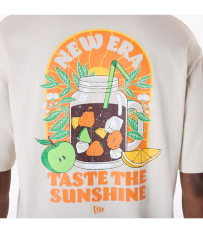 Polera Drink Graphic  Summer Graphic Beige