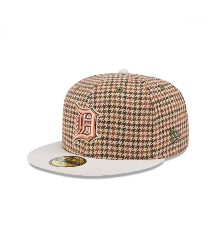 Gorra 59Fifty Detroit Tigers MLB Houndstooh Open Brown