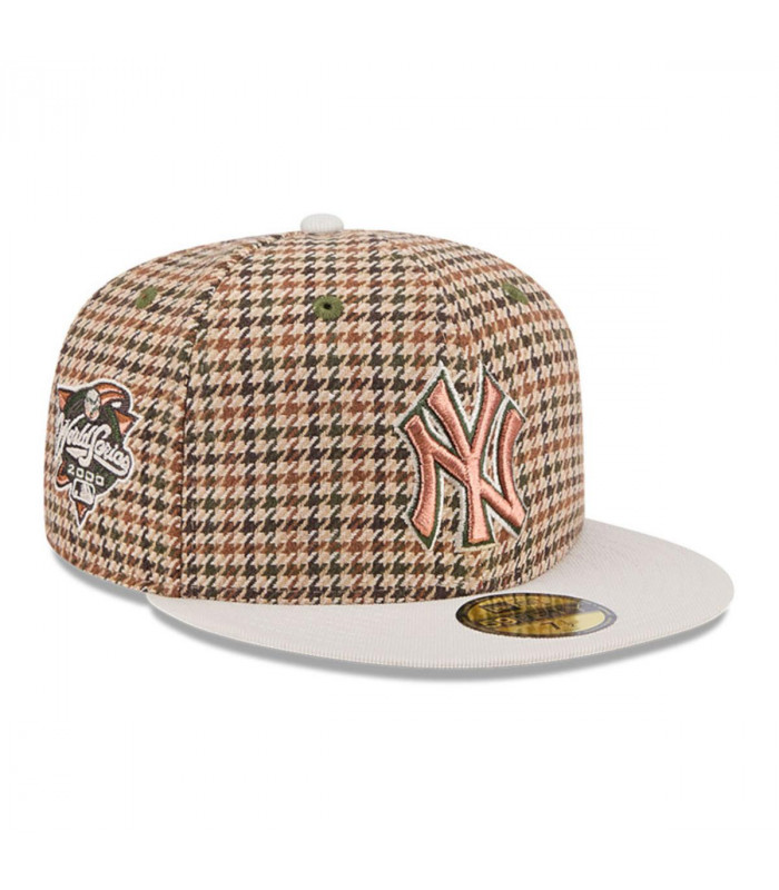 Gorra 59Fifty New York Yankees MLB Houndstooh Open Brown