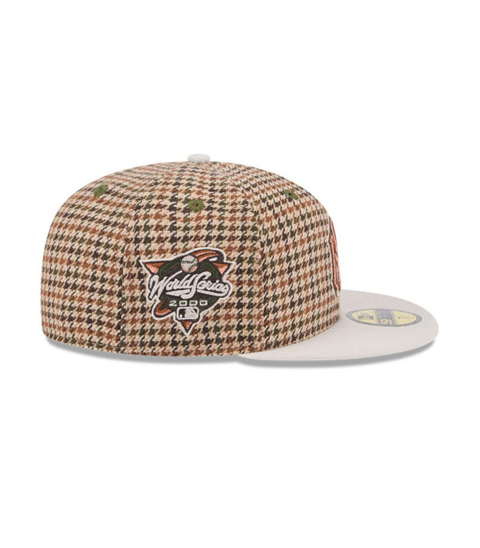 Gorra 59Fifty New York Yankees MLB Houndstooh Open Brown