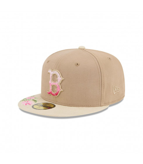 Gorra 59Fifty Boston Red Sox MLB Hand Stitched Beige