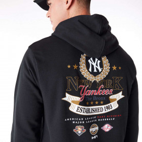 Polerón  New York Yankees MLB Badge Graphic Negro
