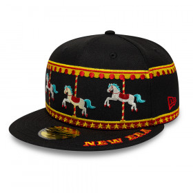 Gorra 59Fifty Carrusel Entretenimiento Negro