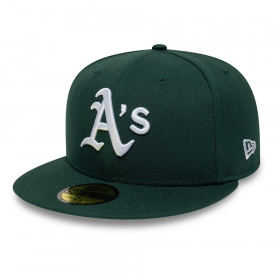 Gorra 59Fifty MLB Oakland Athletics Side Patch Verde Oscuro