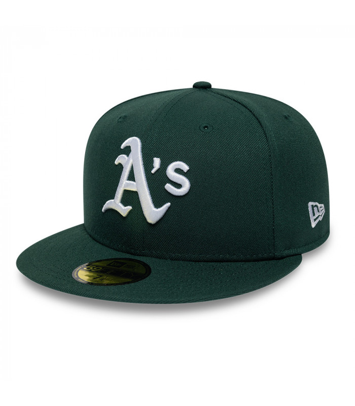 Gorra 59Fifty MLB Oakland Athletics Side Patch Verde Oscuro