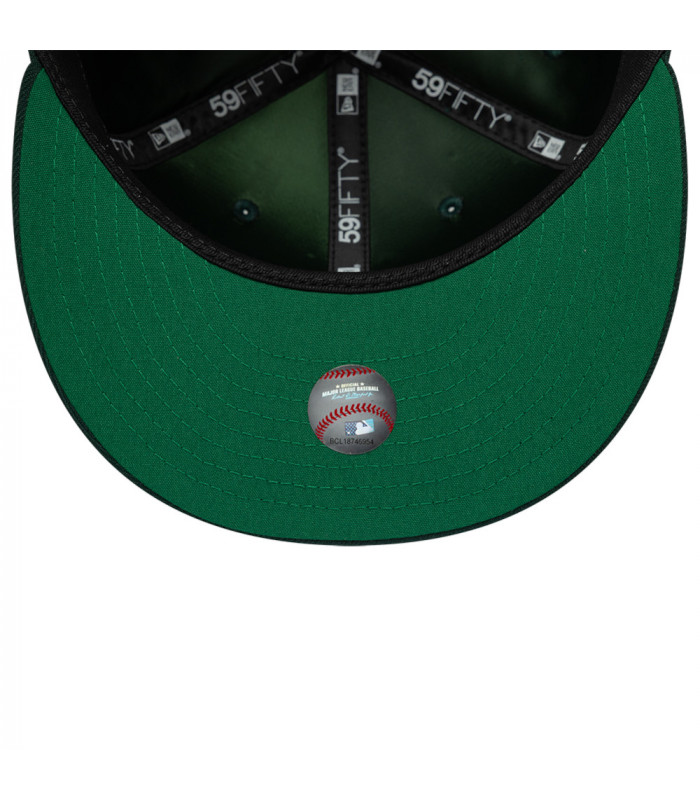 Gorra 59Fifty MLB Oakland Athletics Side Patch Verde Oscuro