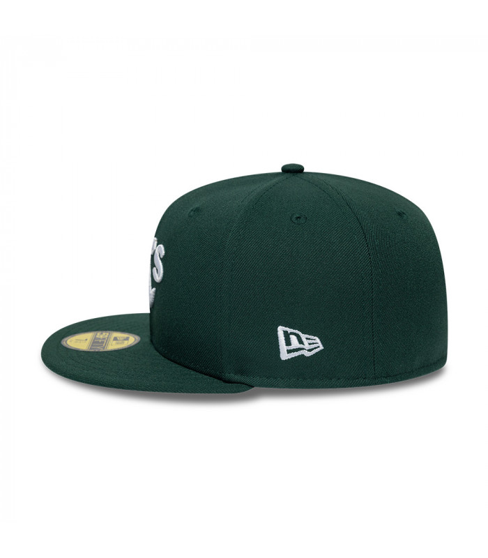 Gorra 59Fifty MLB Oakland Athletics Side Patch Verde Oscuro