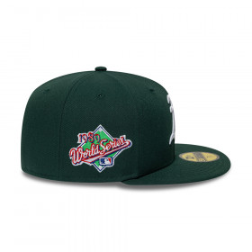 Gorra 59Fifty MLB Oakland Athletics Side Patch Verde Oscuro