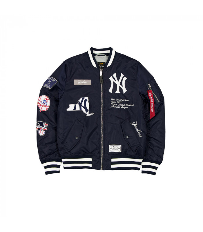 Chaqueta New York Yankees Alpha Industries Navy