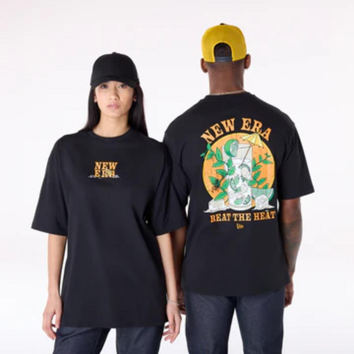 Polera Drink Graphic  Summer Graphic Negro
