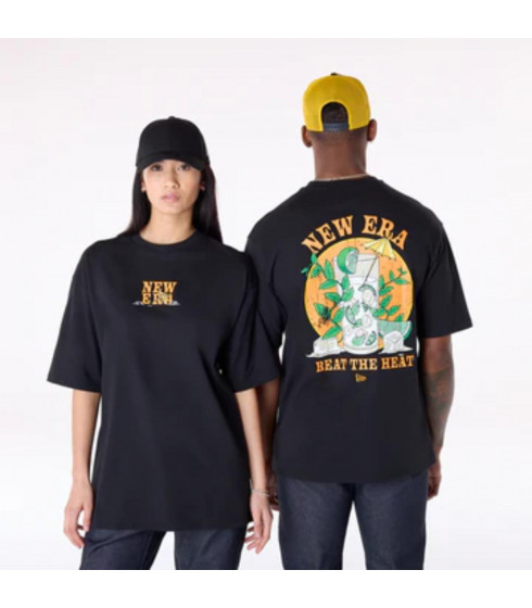 Polera Drink Graphic  Summer Graphic Negro