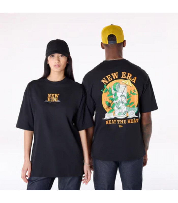 Polera Drink Graphic  Summer Graphic Negro