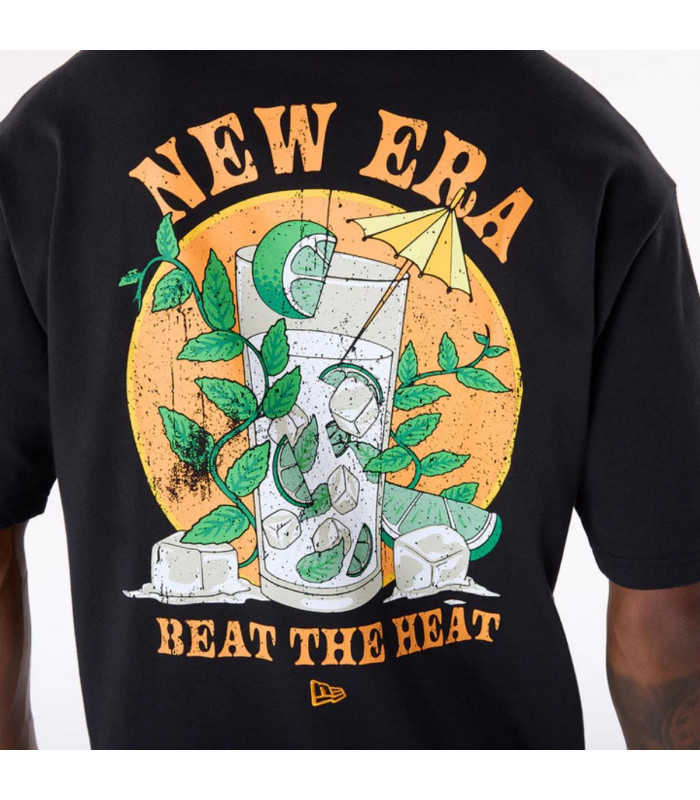 Polera Drink Graphic  Summer Graphic Negro