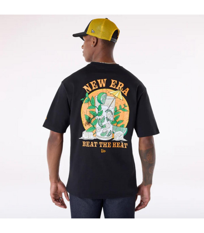 Polera Drink Graphic  Summer Graphic Negro