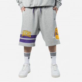 Short Los Angeles Lakers Off Court Retro Wordmark Grey Med