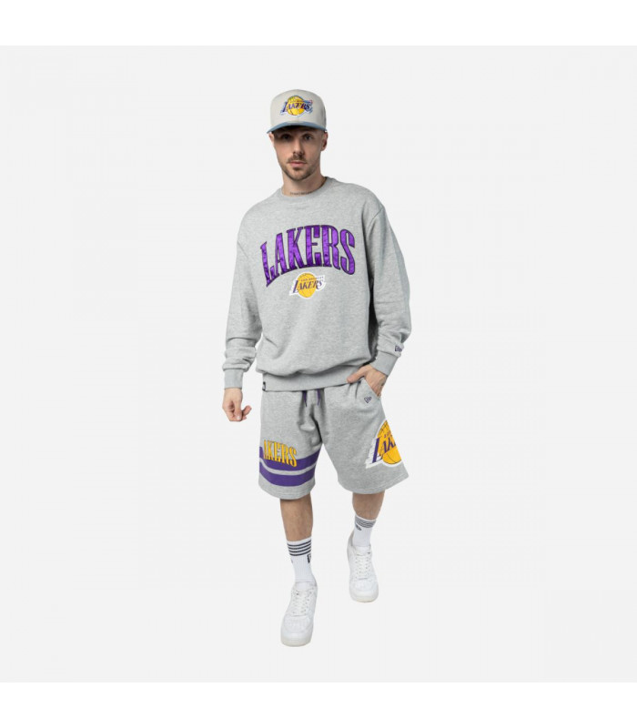 Short Los Angeles Lakers Off Court Retro Wordmark Grey Med