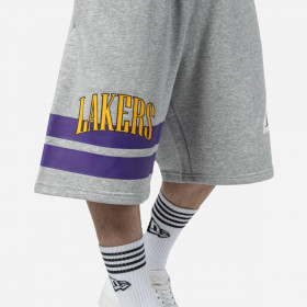 Short Los Angeles Lakers Off Court Retro Wordmark Grey Med