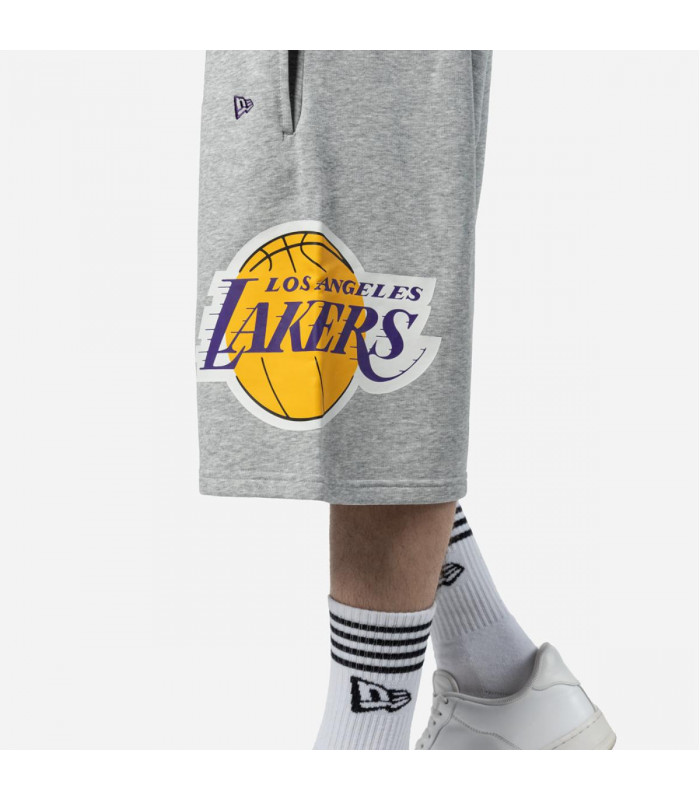 Short Los Angeles Lakers Off Court Retro Wordmark Grey Med
