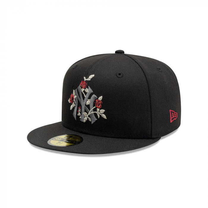 Gorra 59Fifty MLB New York Yankees Gothic Flowers Negro