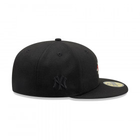 Gorra 59Fifty MLB New York Yankees Gothic Flowers Negro