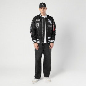 Chaqueta Chicago White Sox Alpha Industries Black
