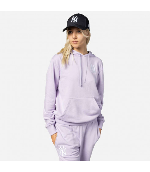 Polerón New York Yankees MLB Women League Essentials Pastel Purple