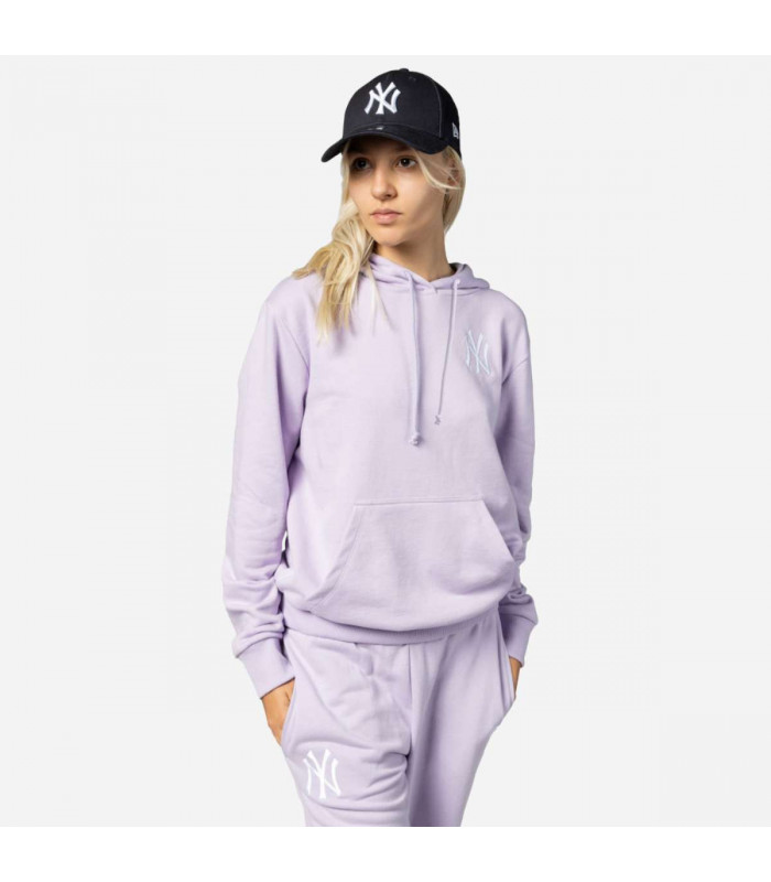 Polerón New York Yankees MLB Women League Essentials Pastel Purple
