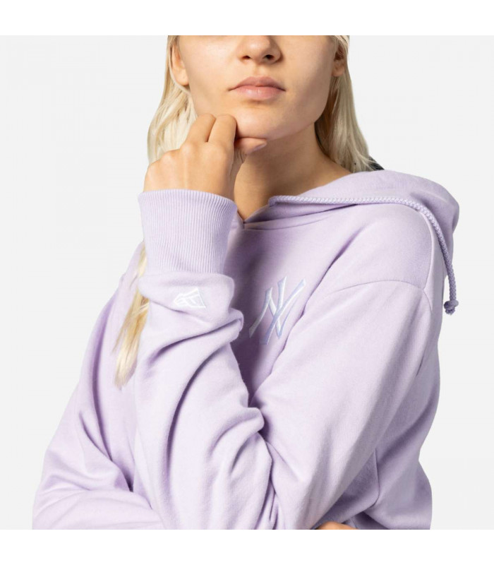 Polerón New York Yankees MLB Women League Essentials Pastel Purple