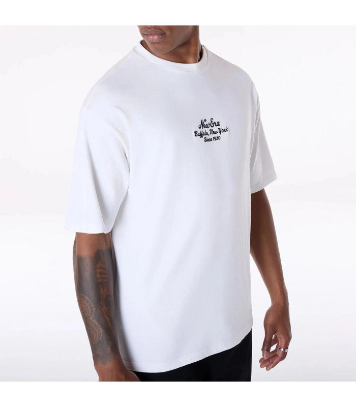 Polera New Era Buffalo Floral Graphic White